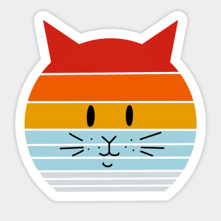 Retro Cat Sticker